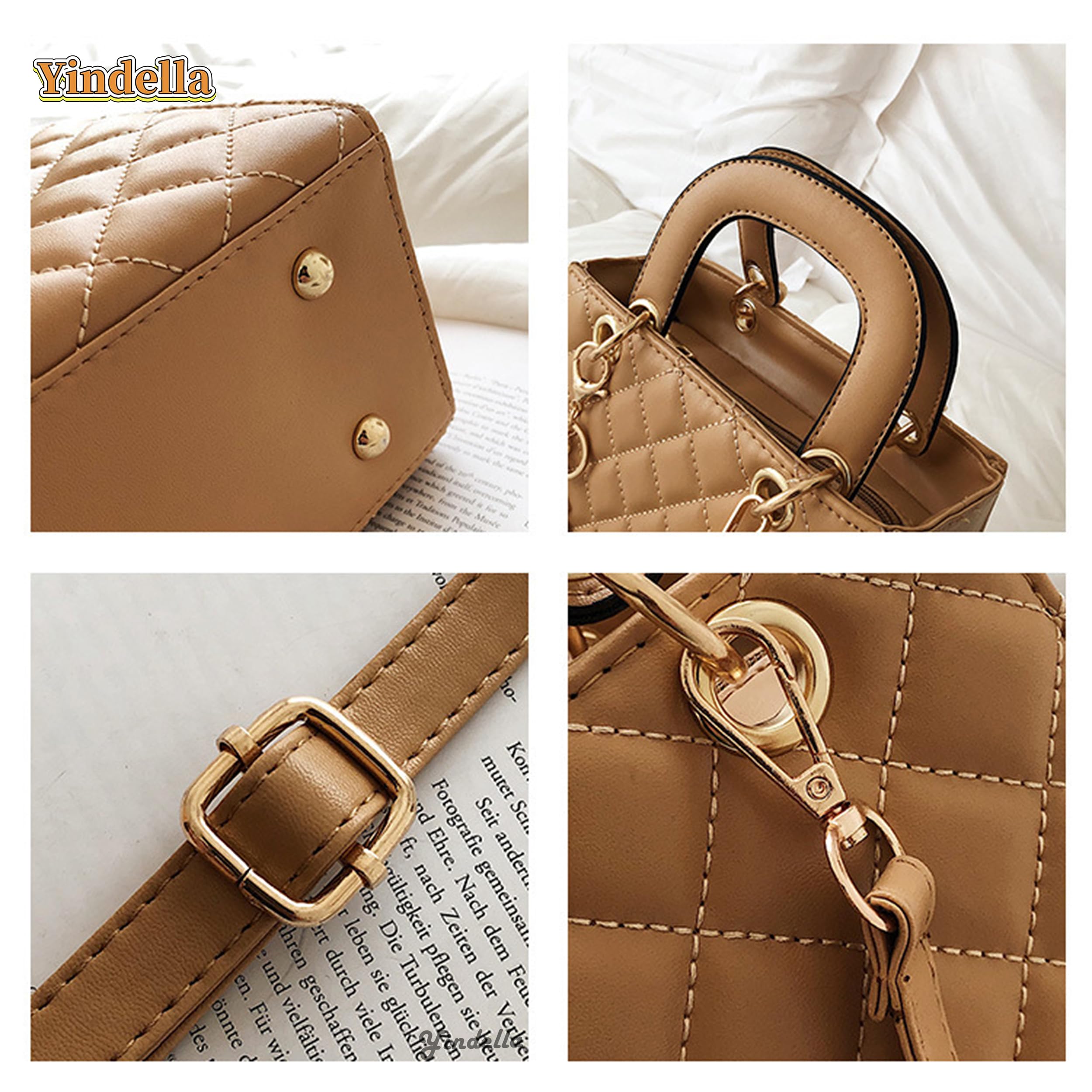 Yindella PU Leather Crossbody Bag for Women - Fashionable Sling Purse with Adjustable Strap, Perfect for Daily Use, Travel & Shopping