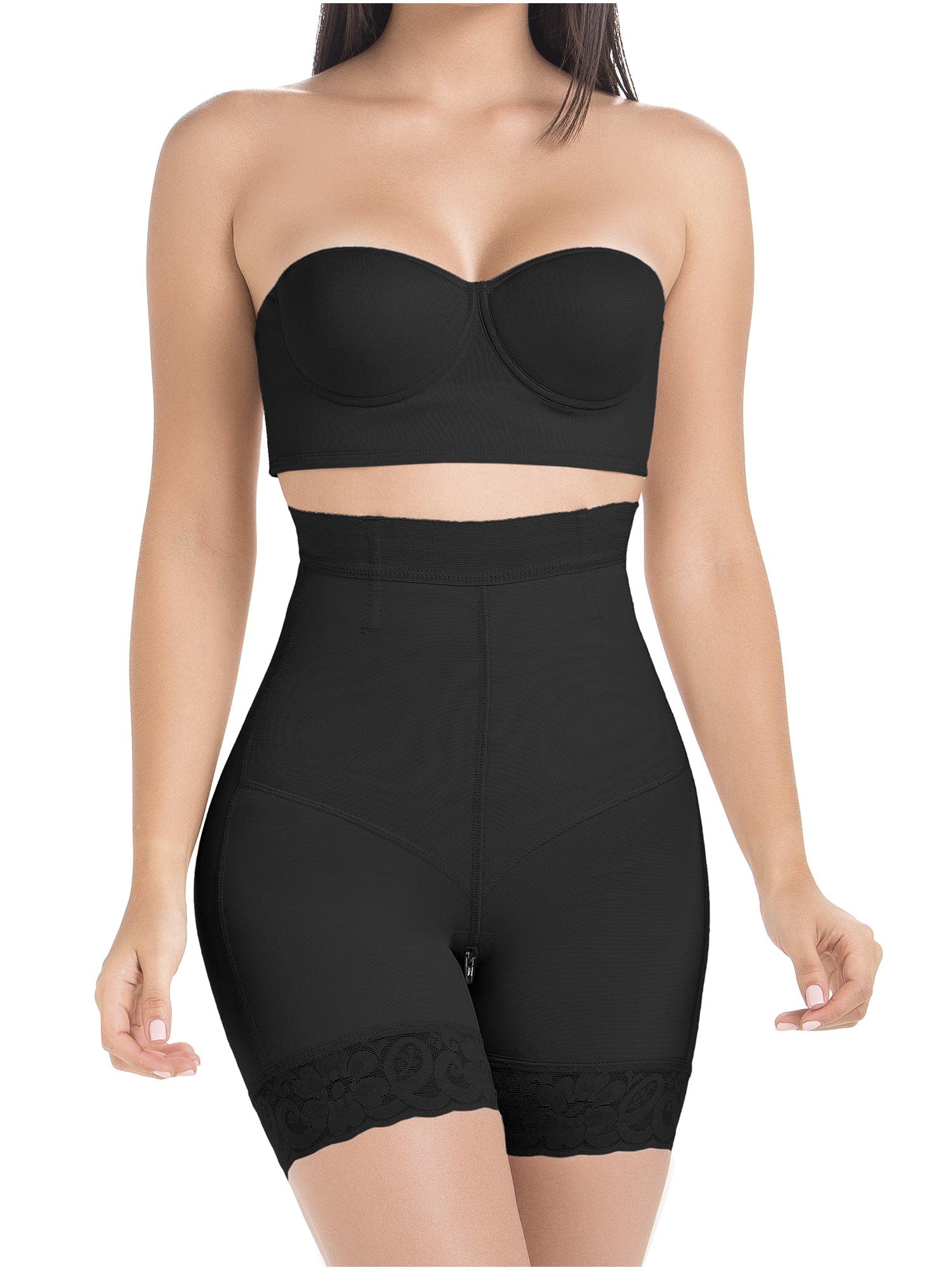 MARIAE 9549 High Waisted Shapewear Shorts for Women - Colombian Slimming & Tummy Control Compression Shorts - Perfect for Workout, Daily Wear & Body Shaping