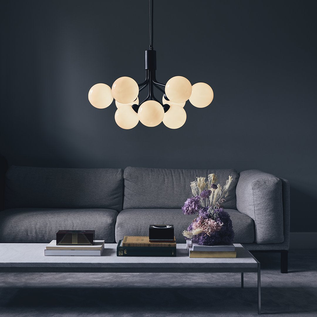 Apiales 9-Light Crystal Chandelier - Elegant Modern Ceiling Light Fixture for Dining Room, Bedroom, Living Room & Foyer Decor