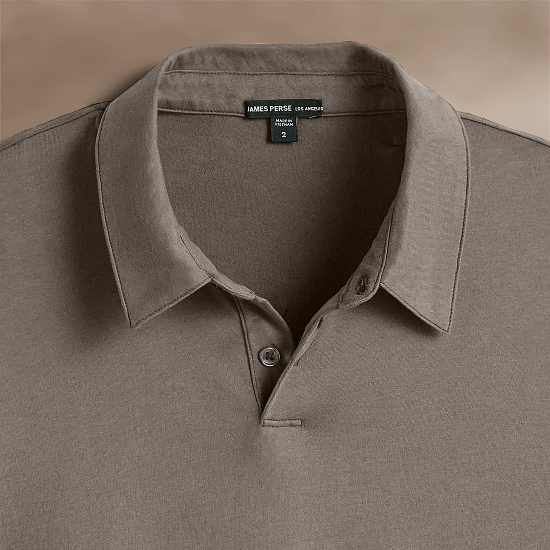 Brushed Lotus Polo Shirt for Men - Soft Granite Color Cotton Blend Casual Wear - Perfect for Office, Golf & Outdoor Activities