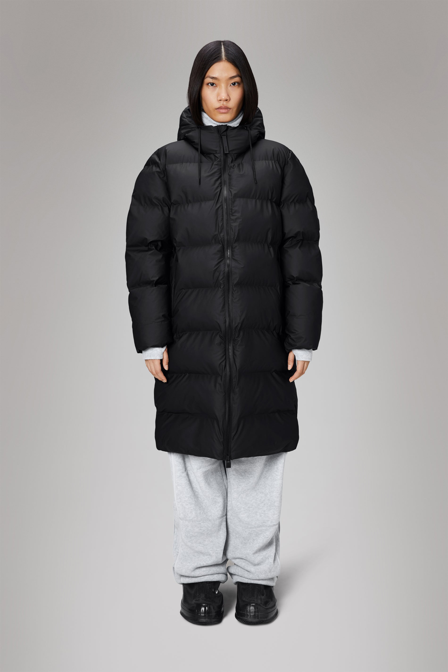 Alta Longer Puffer Jacket for Women - Lightweight Warm Winter Coat with Hood, Waterproof Windproof Down Alternative Jacket for Outdoor Activities, Hiking, and Cold Weather
