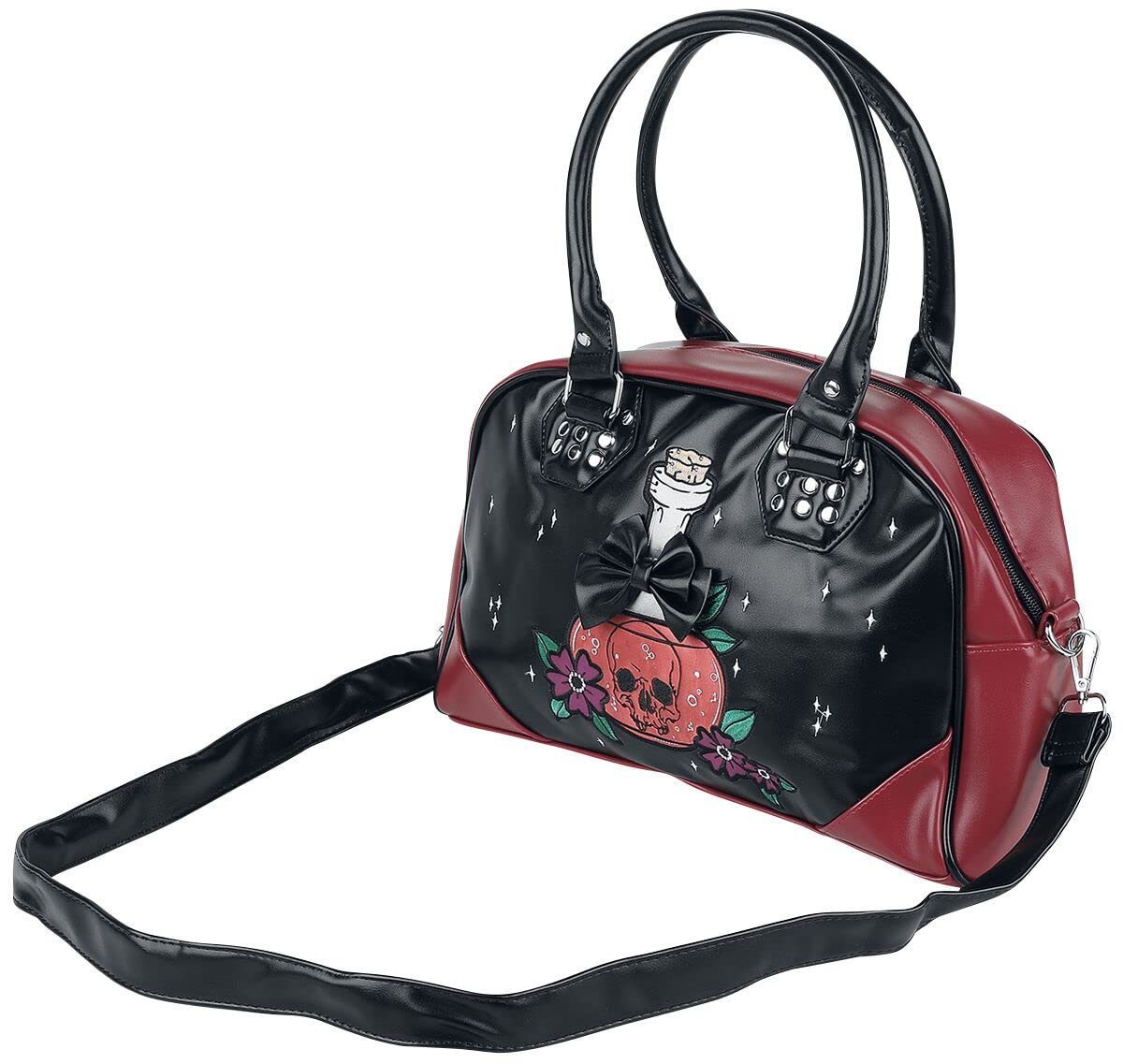 Lost Queen Poison Rip Handbag - Gothic Punk Crossbody Purse for Women | Perfect for Concerts, Parties & Night Out