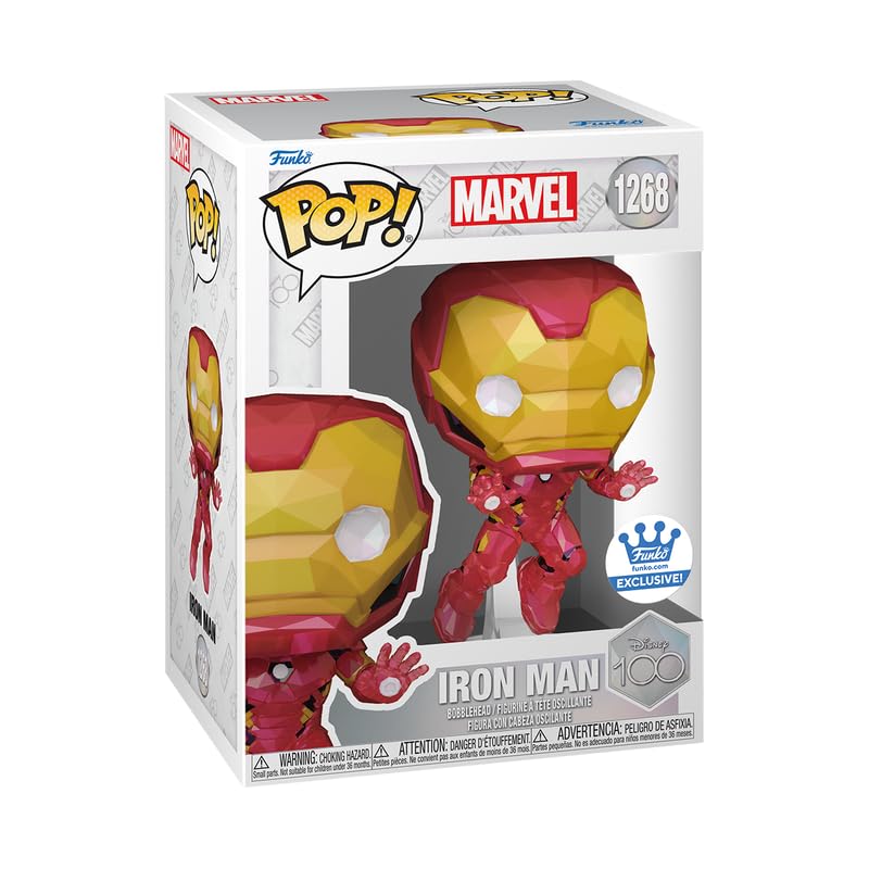 Funko Pop! Marvel Iron Man Collectible Figure - Faceted Shop Exclusive | Perfect for Marvel Fans, Gift Ideas & Display Collections