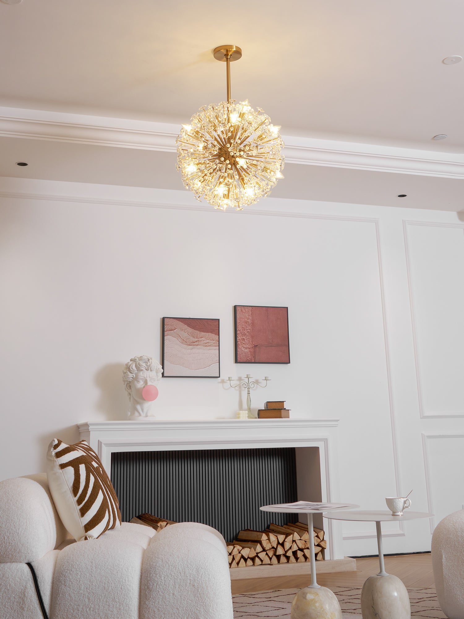 Dickinson Chandelier - Elegant Crystal Ceiling Light Fixture for Dining Room, Living Room & Bedroom | Modern Home Lighting Decor