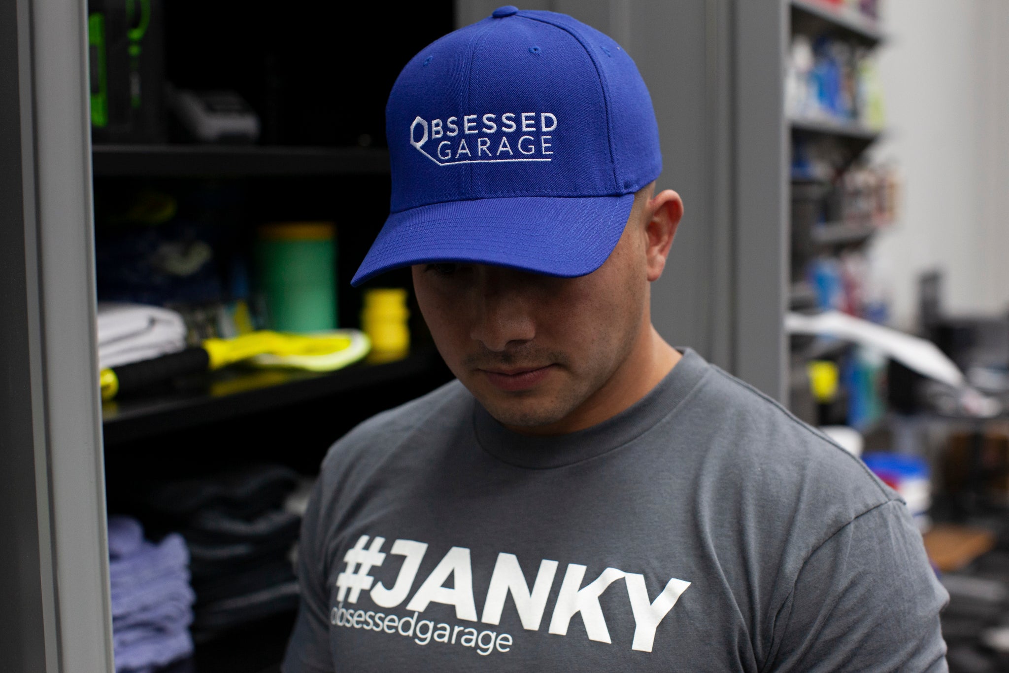 Obsessed Garage Logo Hat - Premium Adjustable Baseball Cap for Car Enthusiasts - Perfect for Car Shows, Racing Events & Outdoor Activities