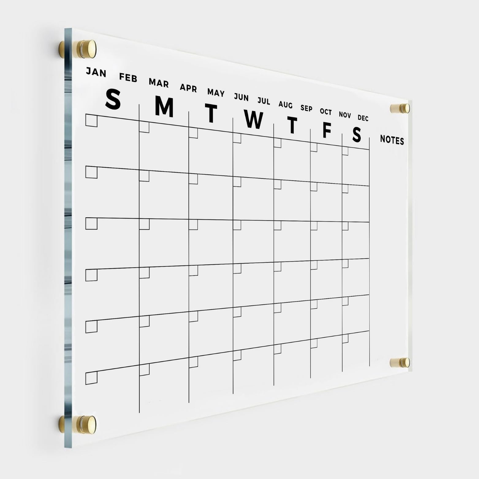 2025 Large Acrylic Wall Calendar - 36x24