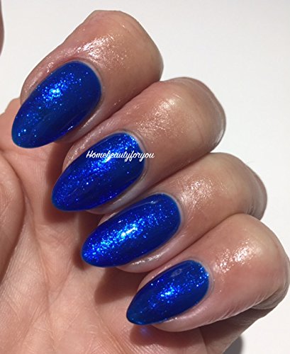 Bluesky BLUE GLITTER Blue Curacao Crystal Fine Glitter Sparkle Nail Gel Polish SJ14 - 10ml UV LED Soak Off Gel for Manicures & Nail Art | Perfect for Salon, Home Use & Special Occasions