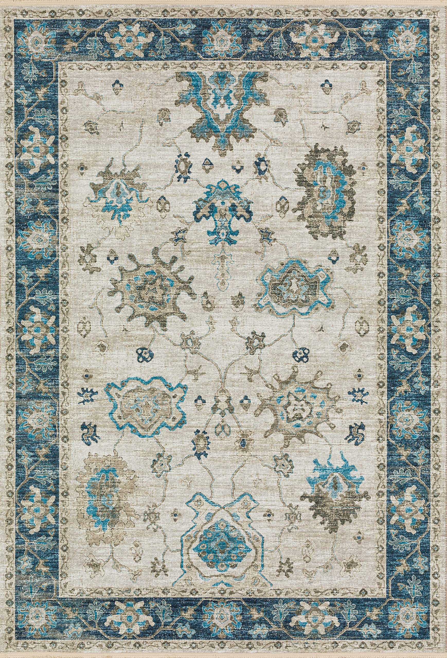 Addison Rugs Sterling AST36 Blue 8' x 10' Area Rug - Soft Plush Living Room Carpet for Bedroom, Dining Room & Home Decor