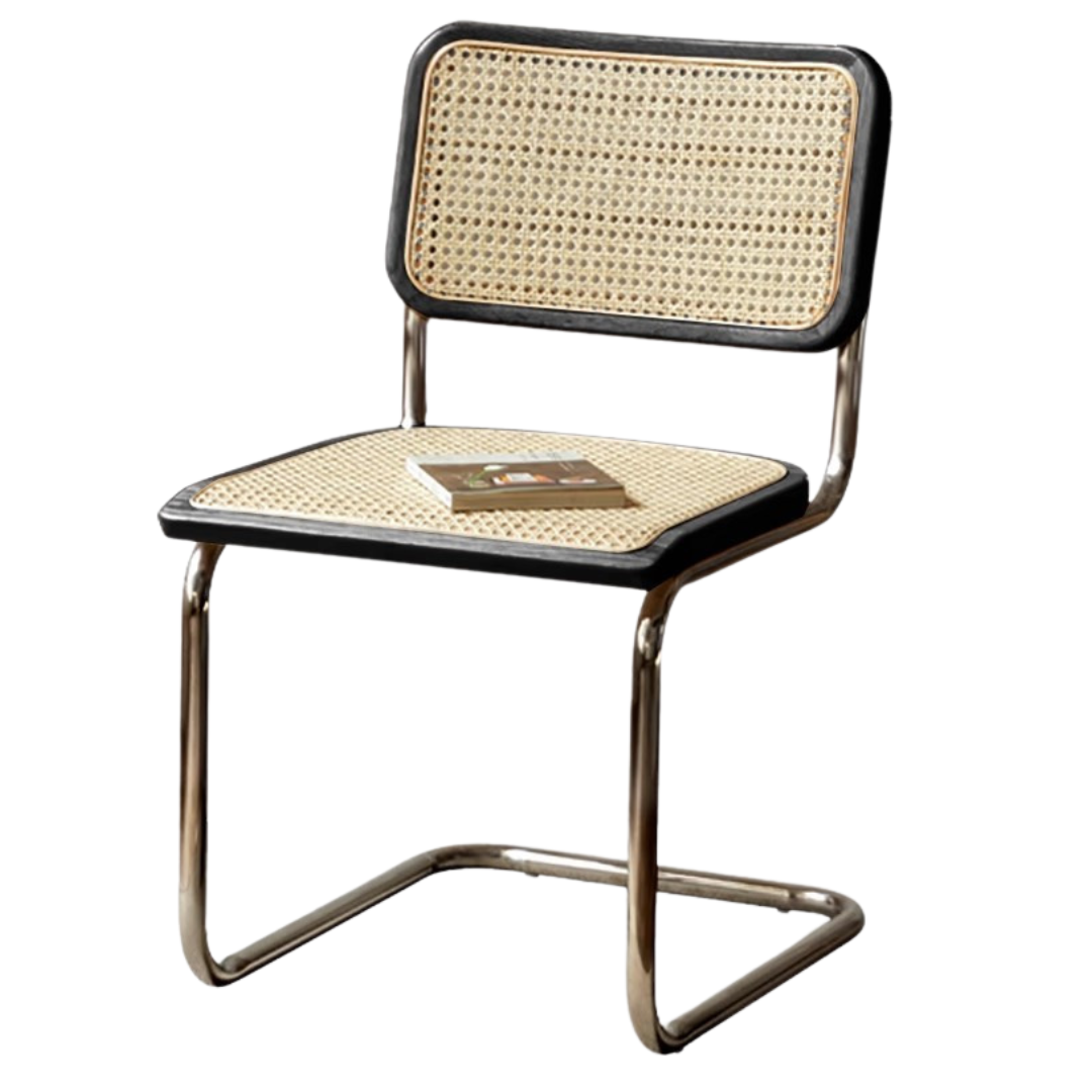 18.9x18.3x29.9 inch/ 48x46.5x76сm/ Rich Dark Walnut color/ 4 pcs smoked color  suspended chair