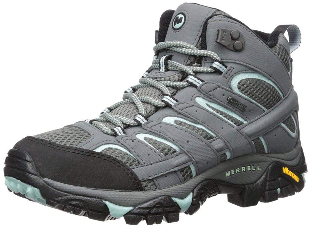 Merrell Women's Moab 2 Mid GTX Waterproof Hiking Boots - Lightweight & Durable for Outdoor Adventures, Trail Walking & Backpacking