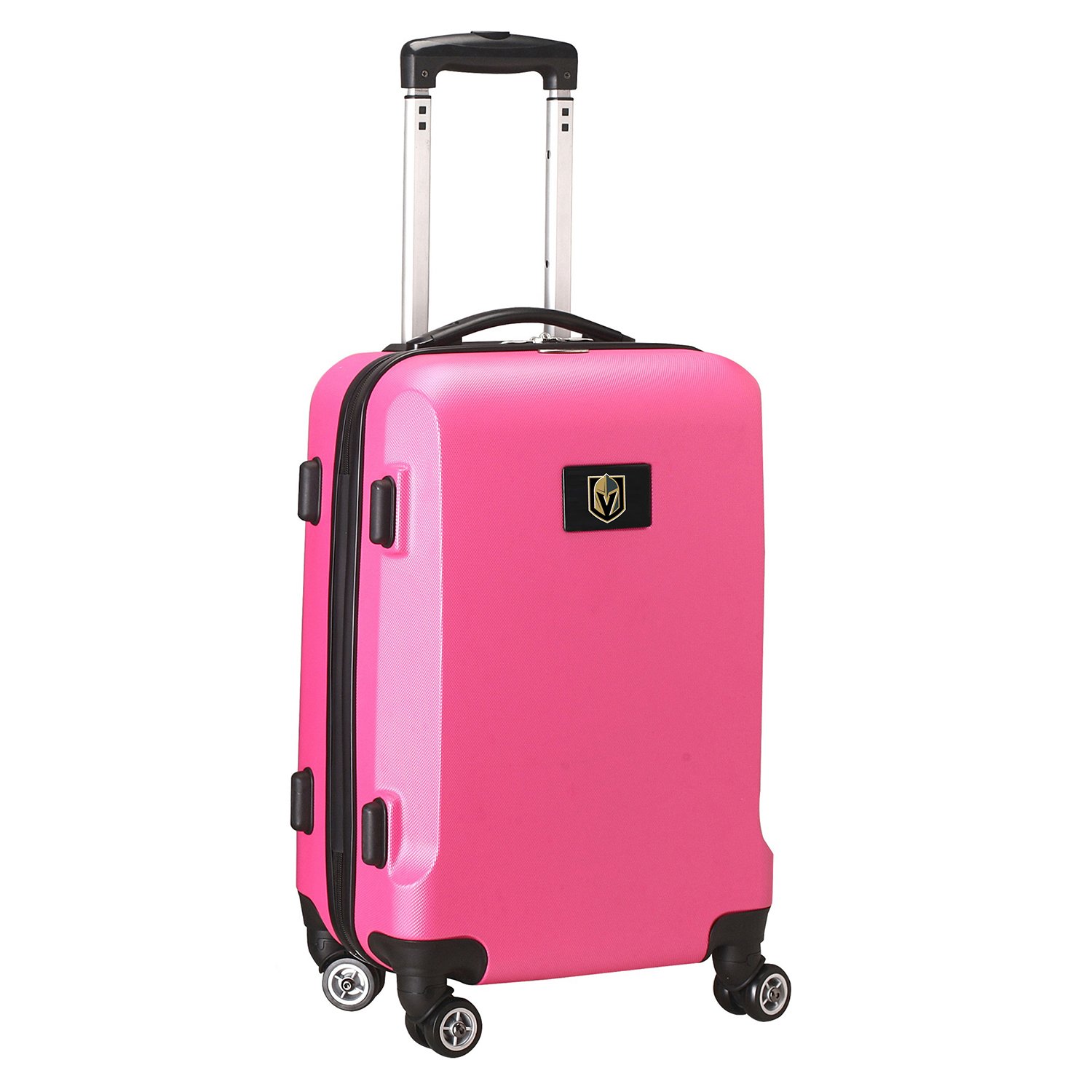 Denco NHL Vegas Golden Knights Carry-On Hardcase Luggage Spinner - Lightweight Durable Suitcase with 360° Wheels for Travel, Sports Games & Business Trips