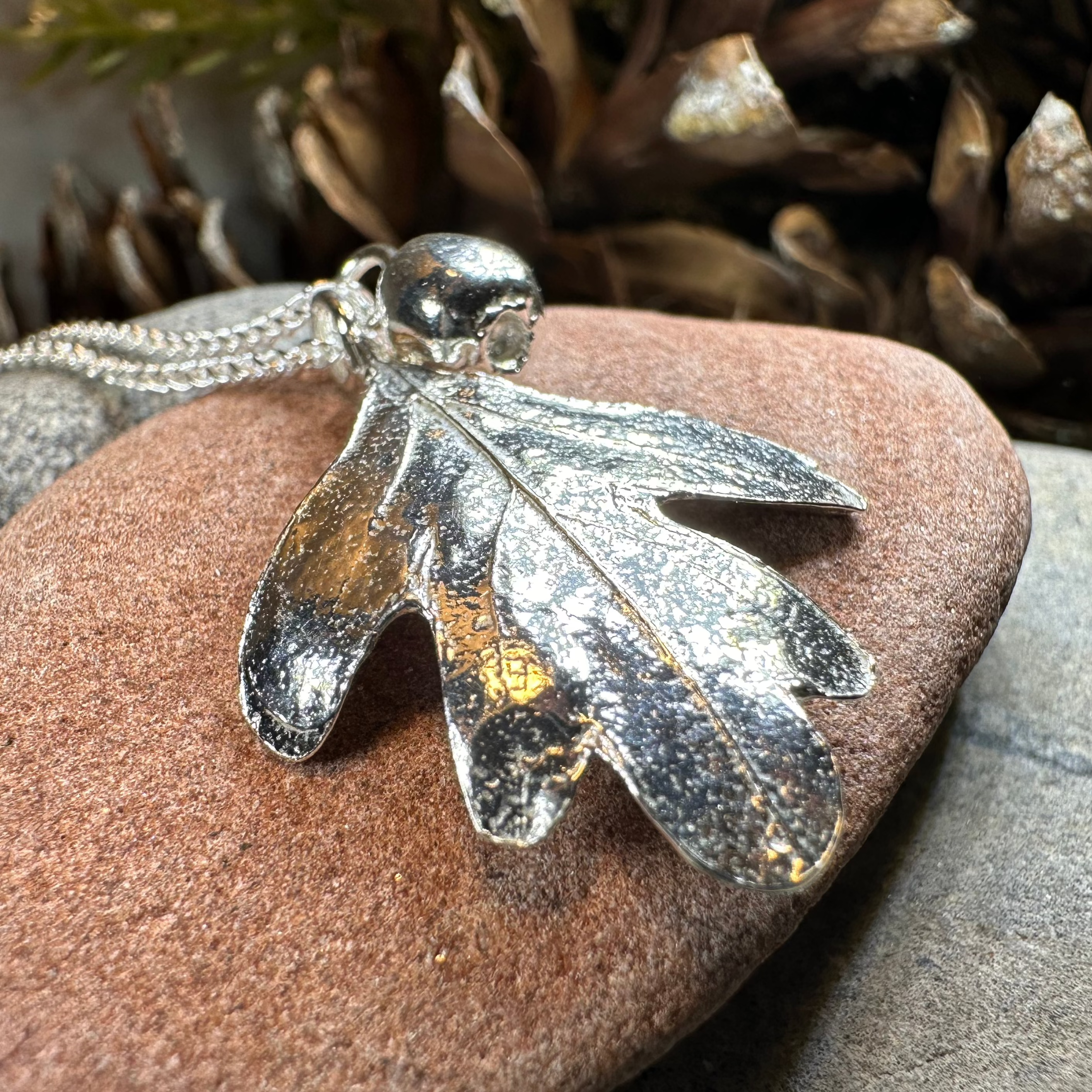 Fairy Tree Hawthorn Leaf Necklace - Elegant Nature-Inspired Jewelry for Women | Perfect for Boho, Festival, and Everyday Wear