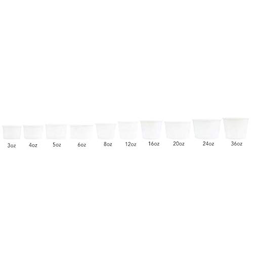 UNIQ 1000-Count 6 oz Disposable Cow Print Ice Cream Cups | Durable Paper Dessert Cups for Ice Cream, Frozen Yogurt, Gelato & Party Supplies - Perfect for Birthday Parties, Ice Cream Shops & Catering Events