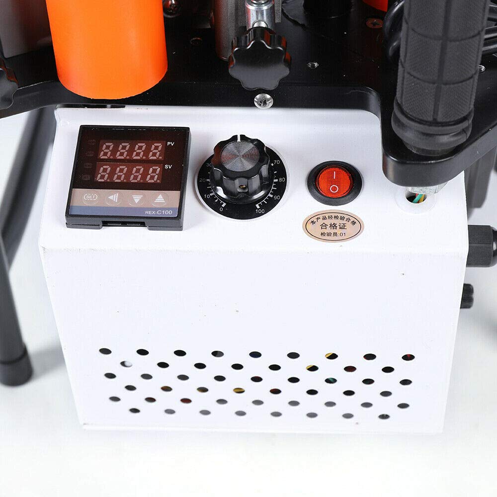 Portable 110V Wood Edge Banding Machine - 765W, 5 m/min Variable Speed, 10-60mm Width - Perfect for DIY Woodworking, Furniture Making & Cabinet Edge Trimming