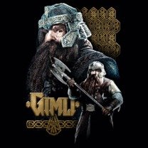 Lord of the Rings Gimli T-Shirt for Adults - Medium Size | Cosplay & Fandom