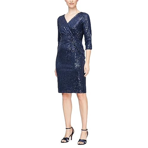 Navy Sleeve Sequin