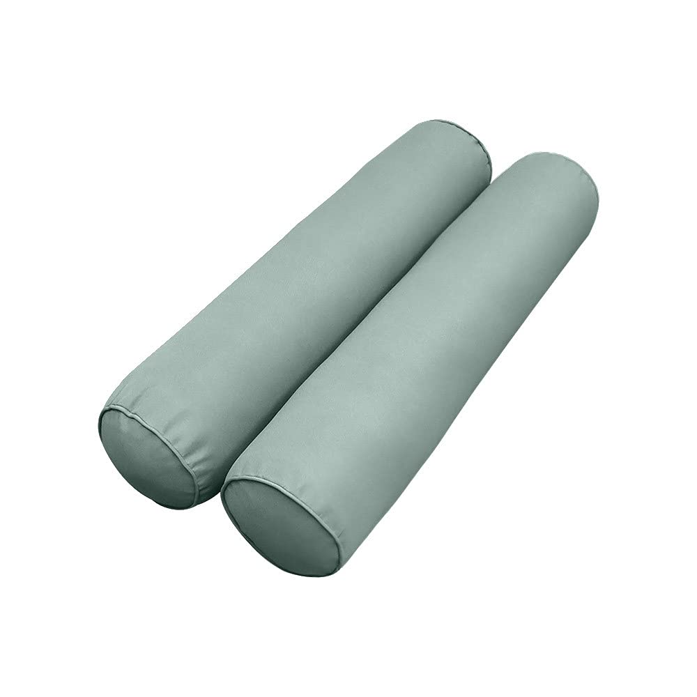 Prolinemax S5 Outdoor Daybed Slipcover - Waterproof Mattress & Bolster Pillow Cushion Covers with Pipe Trim for Patio, Poolside, and Garden Furniture AD002