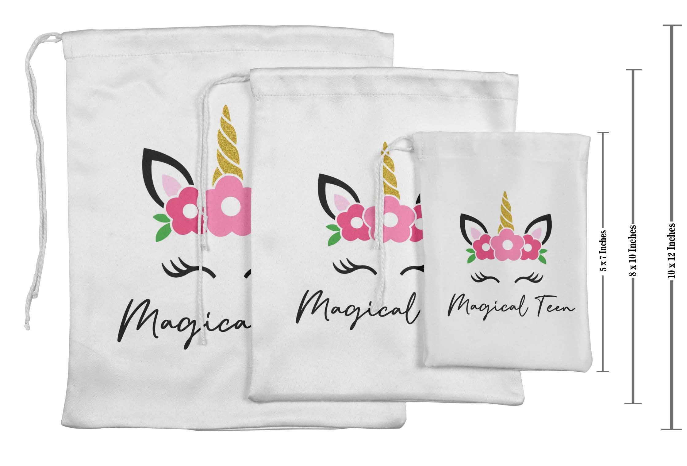 Darling Souvenir White Magical Teen Birthday Party Favor Bags - 15 Pack Candy Pouches for Girls, Sweet 16, Quinceañera & Baby Shower Gifts | Party Supplies & Celebration Favors