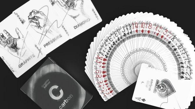 Premium Carbon Fiber Playing Cards - Graphite Edition | Durable & Stylish Deck for Poker, Magic Tricks & Card Games
