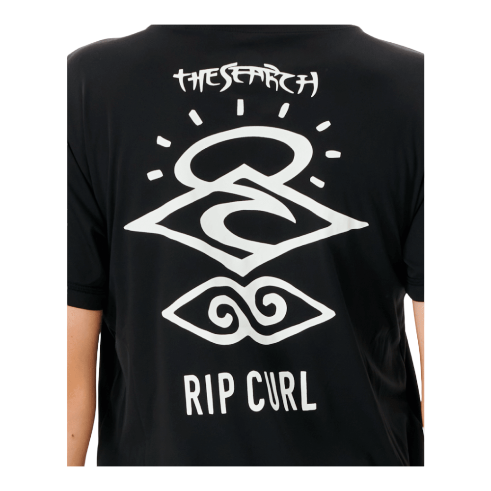 Rip Curl Icons Surflite Short Sleeve UV Rashguard for Boys (8-16 Years) - Sun Protection Swim Shirt for Surfing, Swimming & Beach Activities