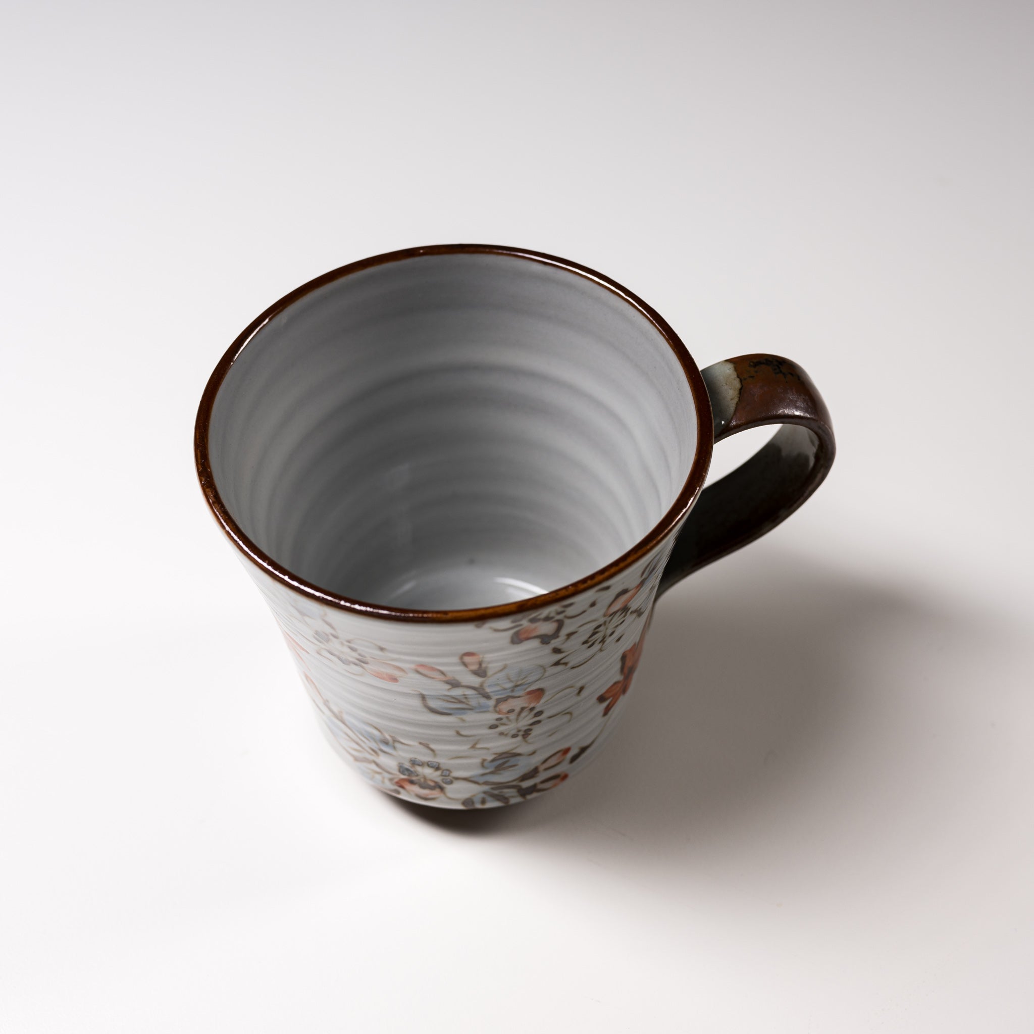 Handmade Kyoto Kiyomizu Ware Ceramic Mug - Traditional Japanese Unkin Design - Perfect for Tea, Coffee & Home Decor