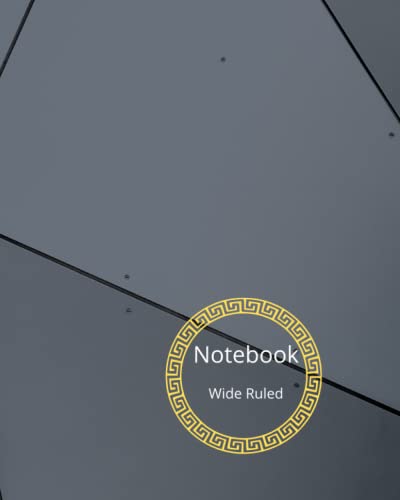 Wide Ruled Notebook - 8x10 Inch, 150 Pages, Lined Journal for School, Office & Note Taking | Premium White Paper Writing Notebook for Students & Professionals