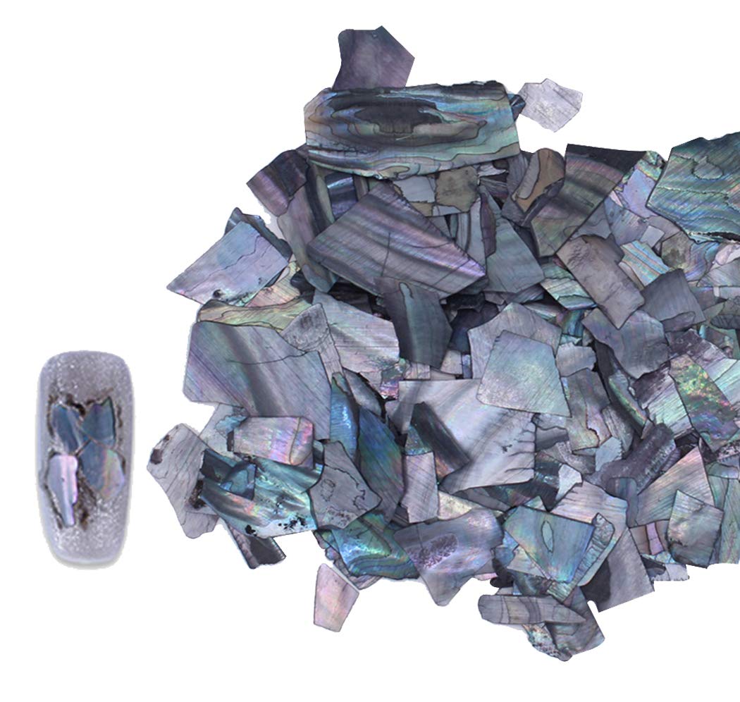 Abalone Shell Nail Jewelry - Decorative Sequins & Nail Patches for DIY Manicures, Nail Art, and Special Occasions