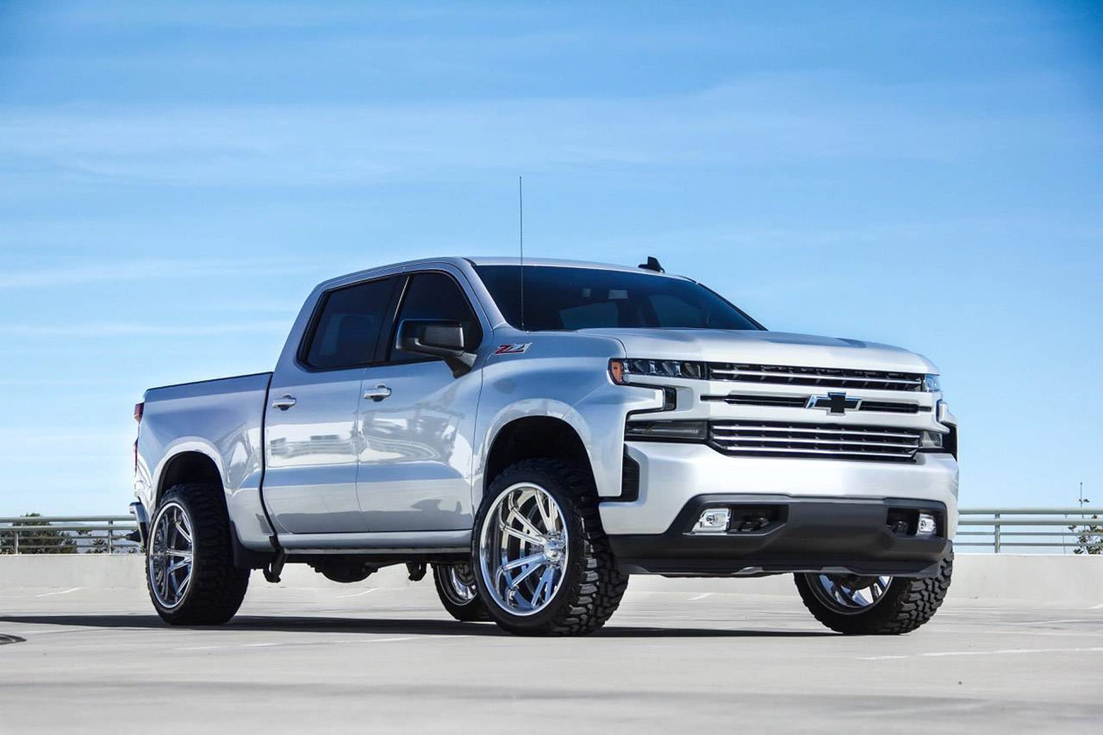 2019-2022 Chevy Silverado 1500 Trail Boss RST LT Billet Grille - Brushed Horizontal Round 4-Piece Overlay (PN#6211233) | Fits Non-Camera Models | Upgrade Your Truck's Front End Style