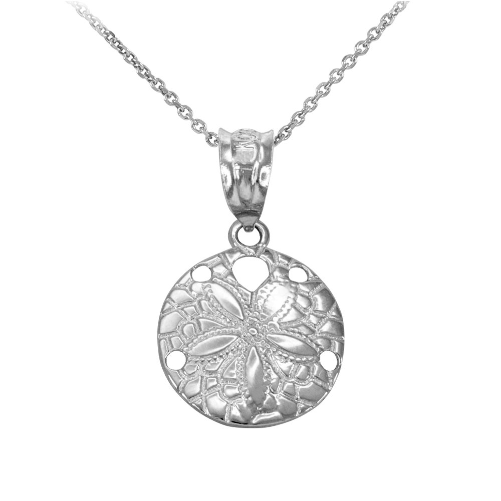 Elegant Sterling Silver Sea Star Charm Sand Dollar Pendant Necklace for Women - Perfect for Beach Weddings, Vacation Jewelry & Boho Fashion