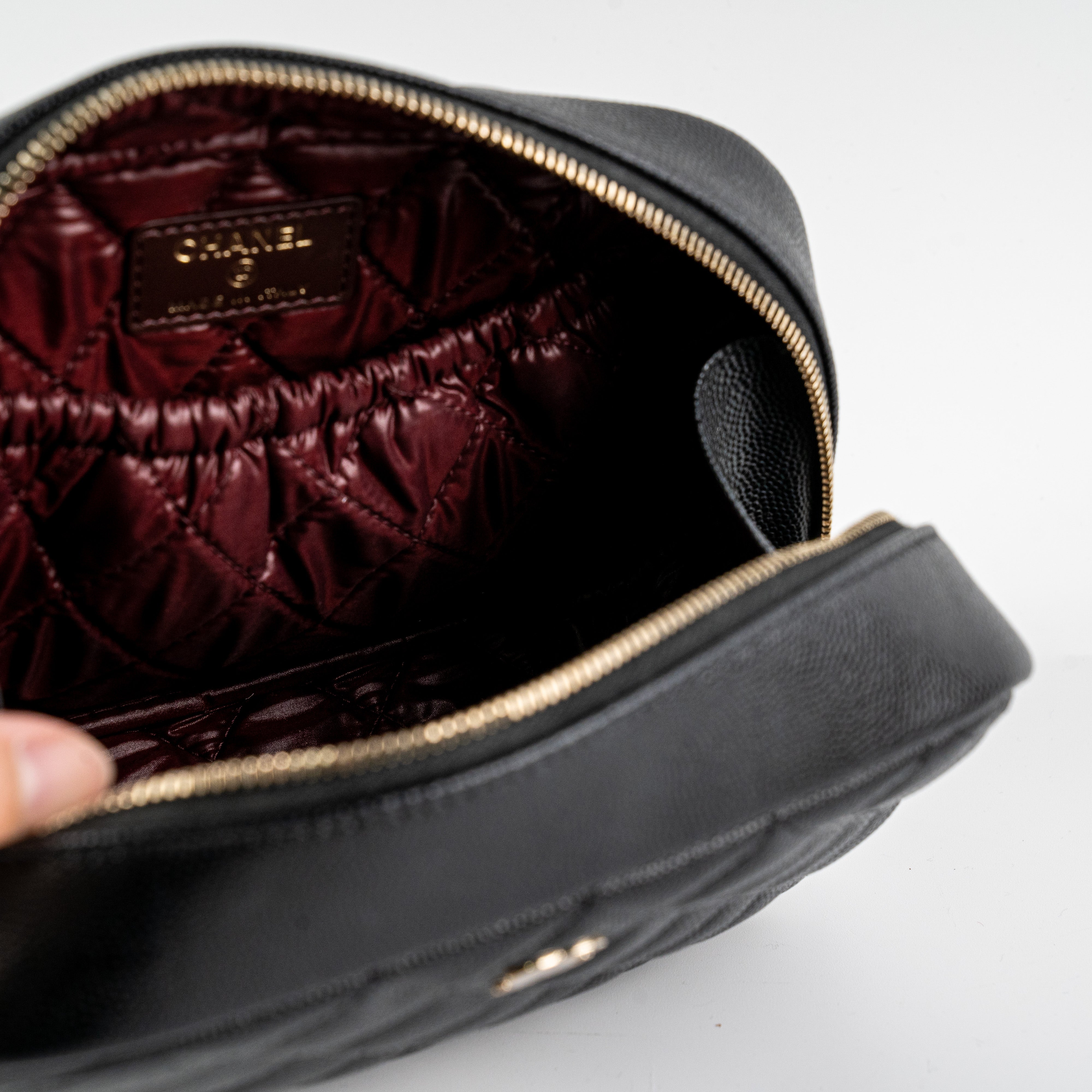 Chanel Quilted Caviar Leather Small Crossbody Bag Black - Luxury Designer Handbag for Women, Perfect for Evening Parties & Date Nights