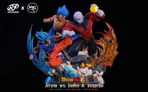 MRC x ARS Studio Dragon Ball Super Action Figure - Jiren vs Goku & Vegeta Battle Scene Collectible Toy for Anime Fans | Perfect for Display, Gifts, and Dragon Ball Merchandise Collections