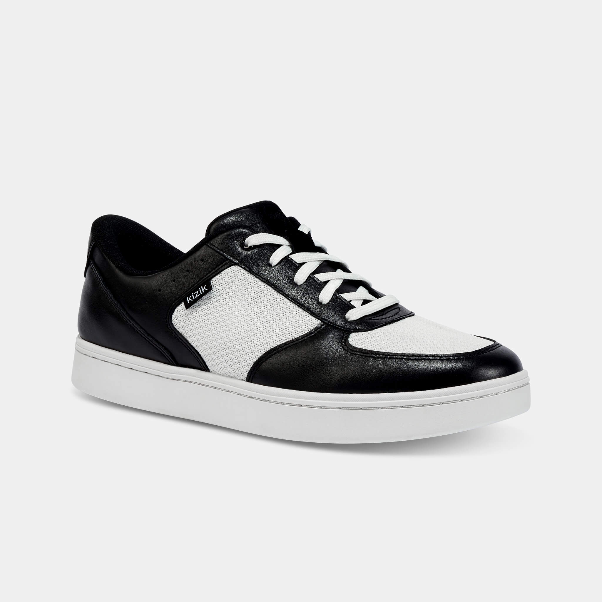 Men's Oslo Sneakers - Black & White Casual Shoes for Walking, Running & Everyday Wear | Comfortable & Stylish Footwear for Men