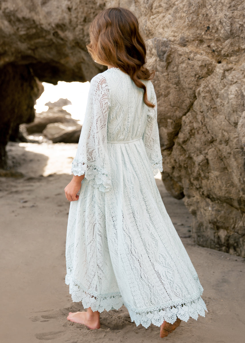 Blue Whisper Murni Dress - Elegant Flowy Maxi Dress for Women | Perfect for Summer Beach, Vacation & Casual Wear