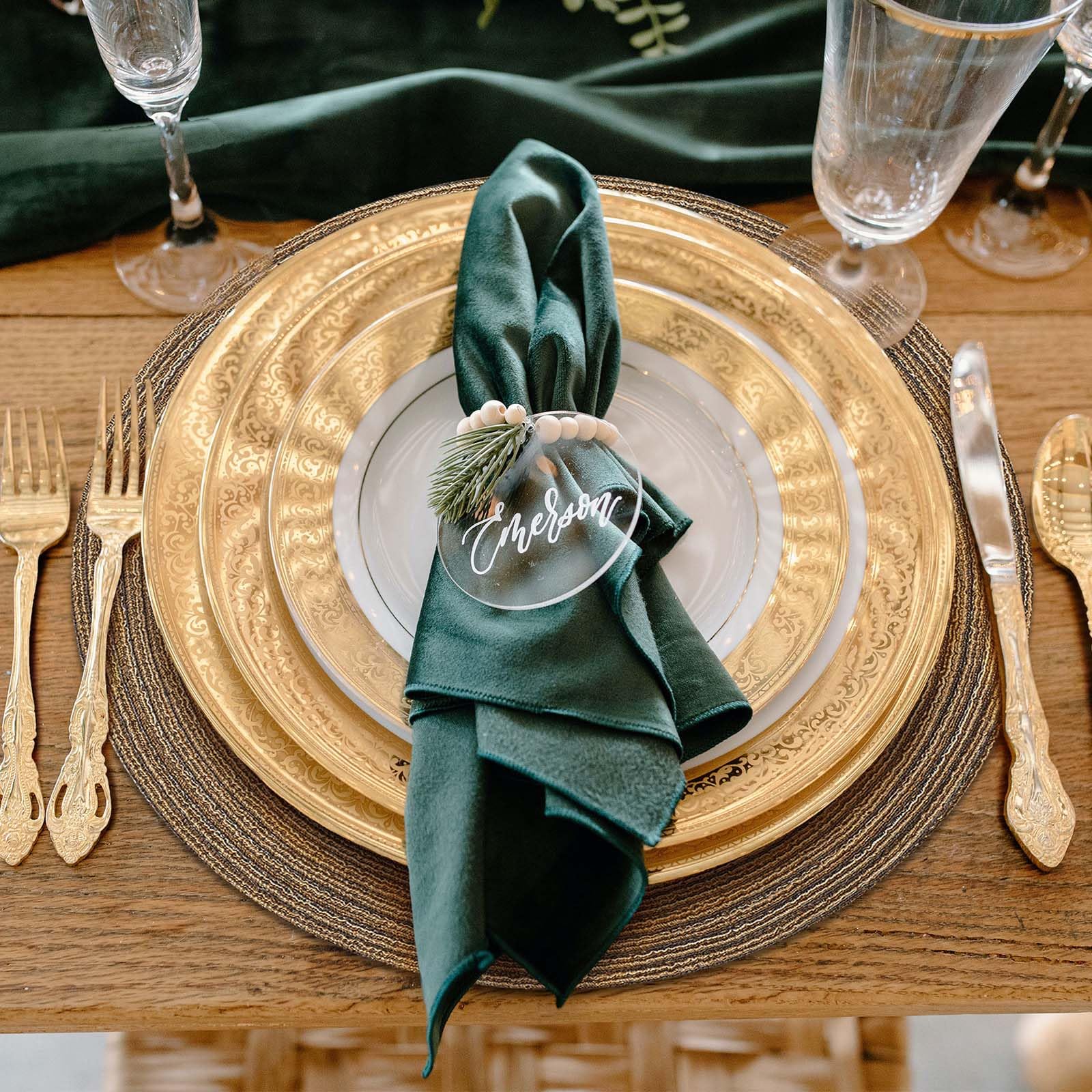 Natural Woven Round Braided Placemats Set of 6 - 15 Inch Heat Resistant Table Mats for Dining, Kitchen & Outdoor Use - Eco-Friendly Brown Home Decor