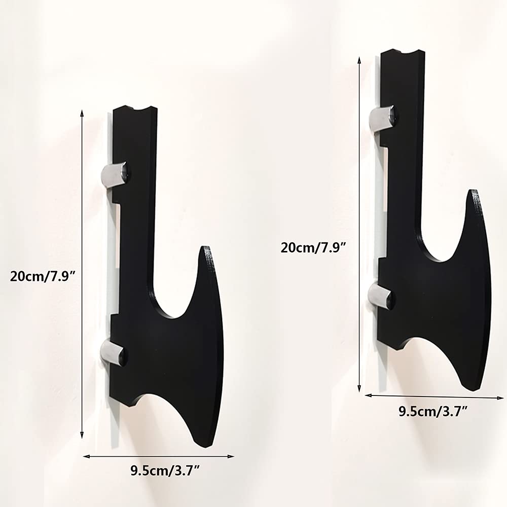 WANLIAN Black Wall Mounted Lightsaber Holder - Universal Sword & Knife Display Stand with Fixings - Perfect for Star Wars Collectibles, Cosplay, and Home Decor