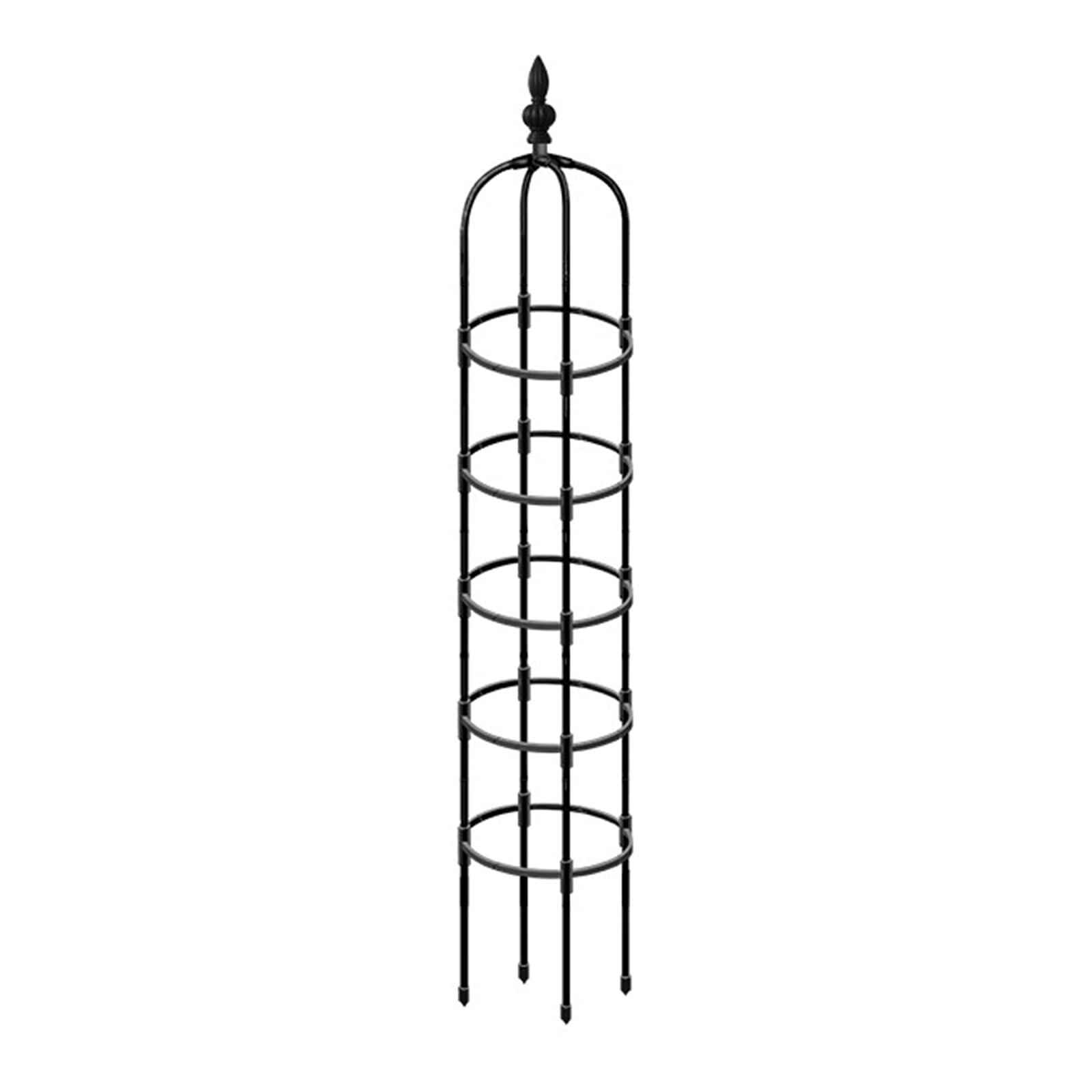 82 Inch Garden Obelisk Trellis - Tall Metal Plant Support for Climbing Roses, Vines & Outdoor Flowers - Perfect for Garden Decor, Backyard Landscaping & Patio Plant Displays