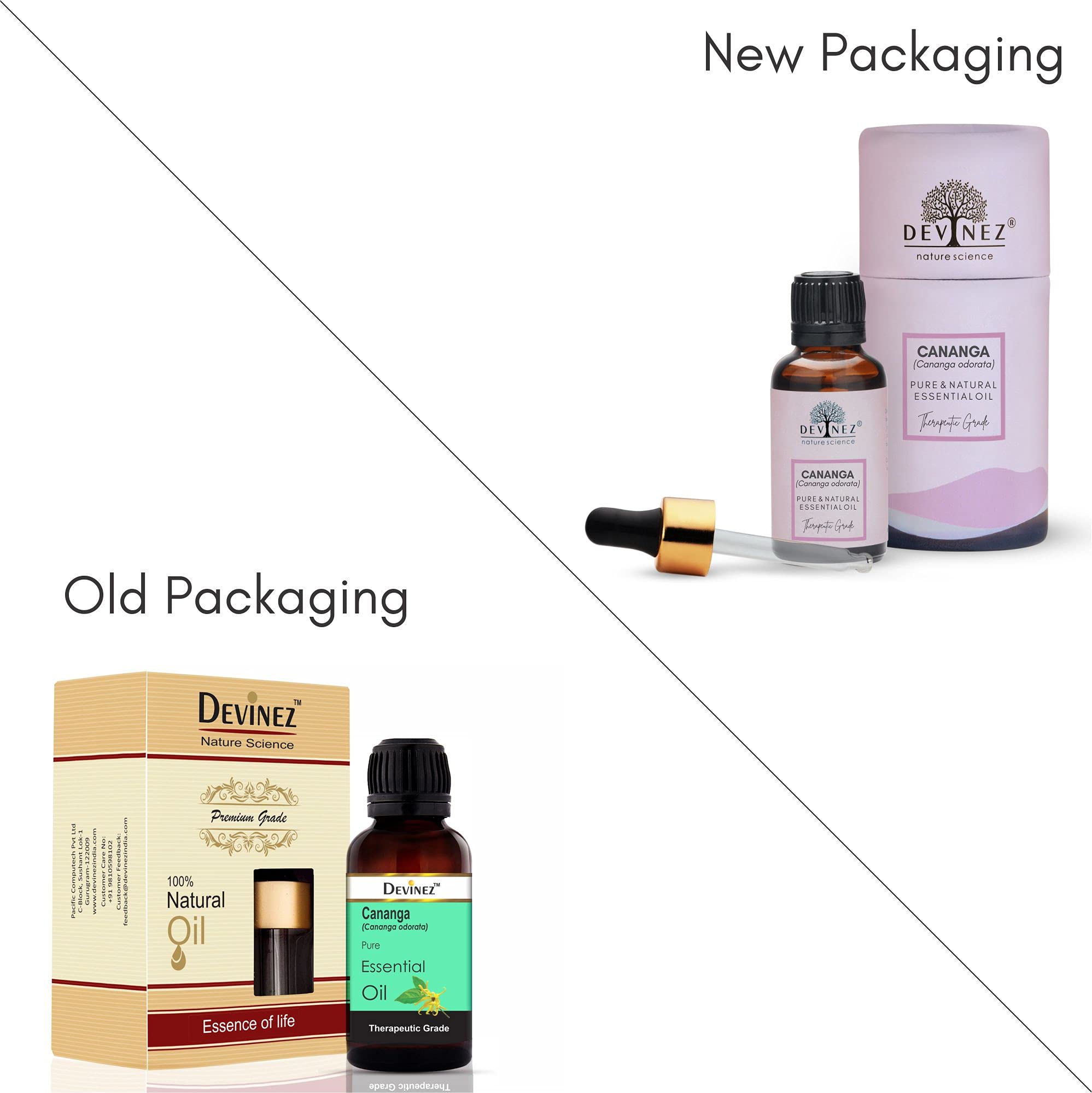 100% Pure Cananga Essential Oil - Natural Undiluted Aromatherapy Oil for Relaxation, Massage & Skincare - 10ml Glass Bottle - Reduce Stress, Soothe Dry Skin, Promote Positive Mood - Perfect for Spa, Yoga & Home Diffuser Use