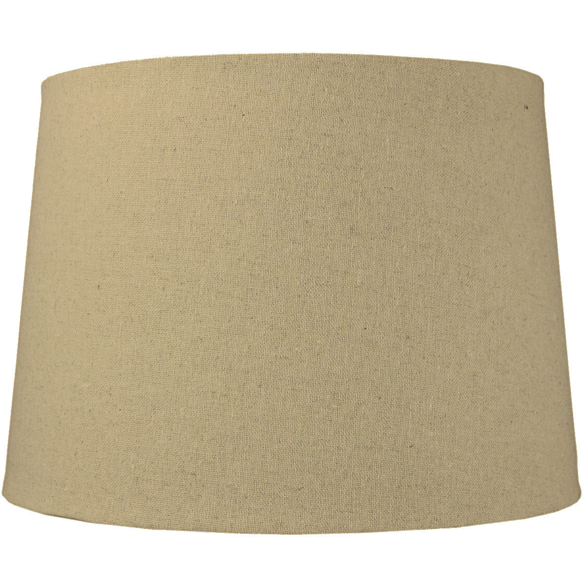 14W x 10H Sand Linen Drum Lampshade - Natural Fabric Lamp Shade for Bedroom, Living Room & Office Decor - Modern Neutral Lighting Fixture Cover