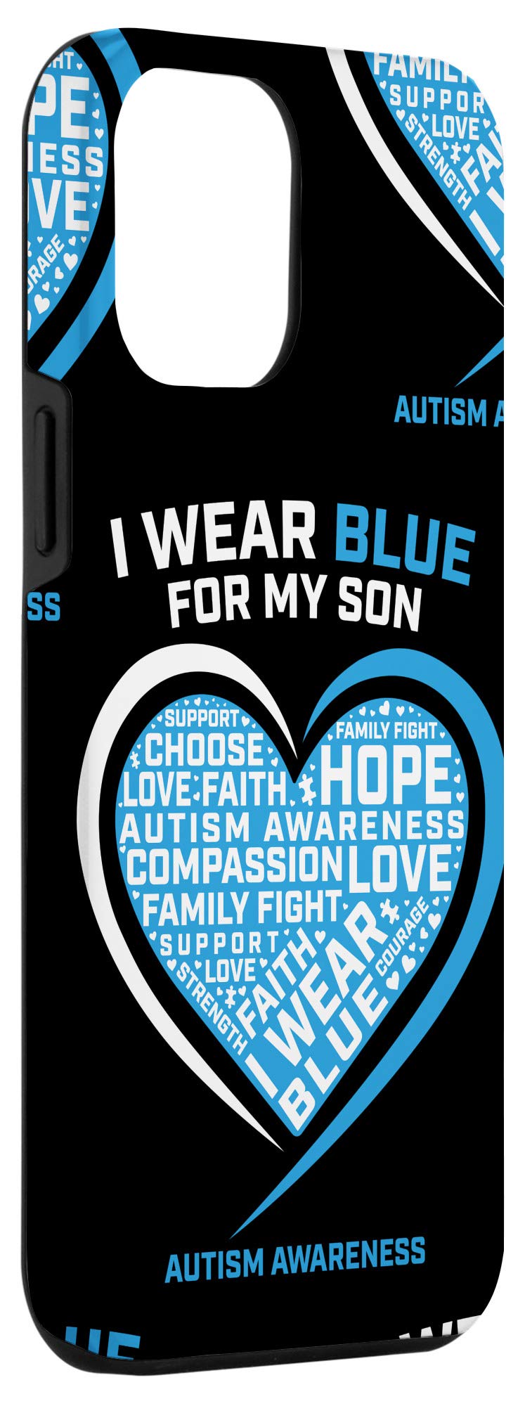 iPhone 12 Pro Max Autism Awareness Phone Case - Protective Cover for Autism Moms, Dads & Families - Perfect Gift for Autism Support & Awareness - Ideal for Daily Use, School & Community Events