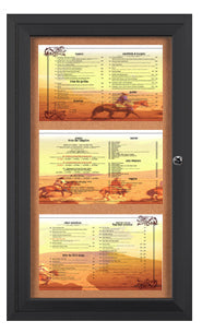Premium Enclosed Indoor Menu Holders - 8.5
