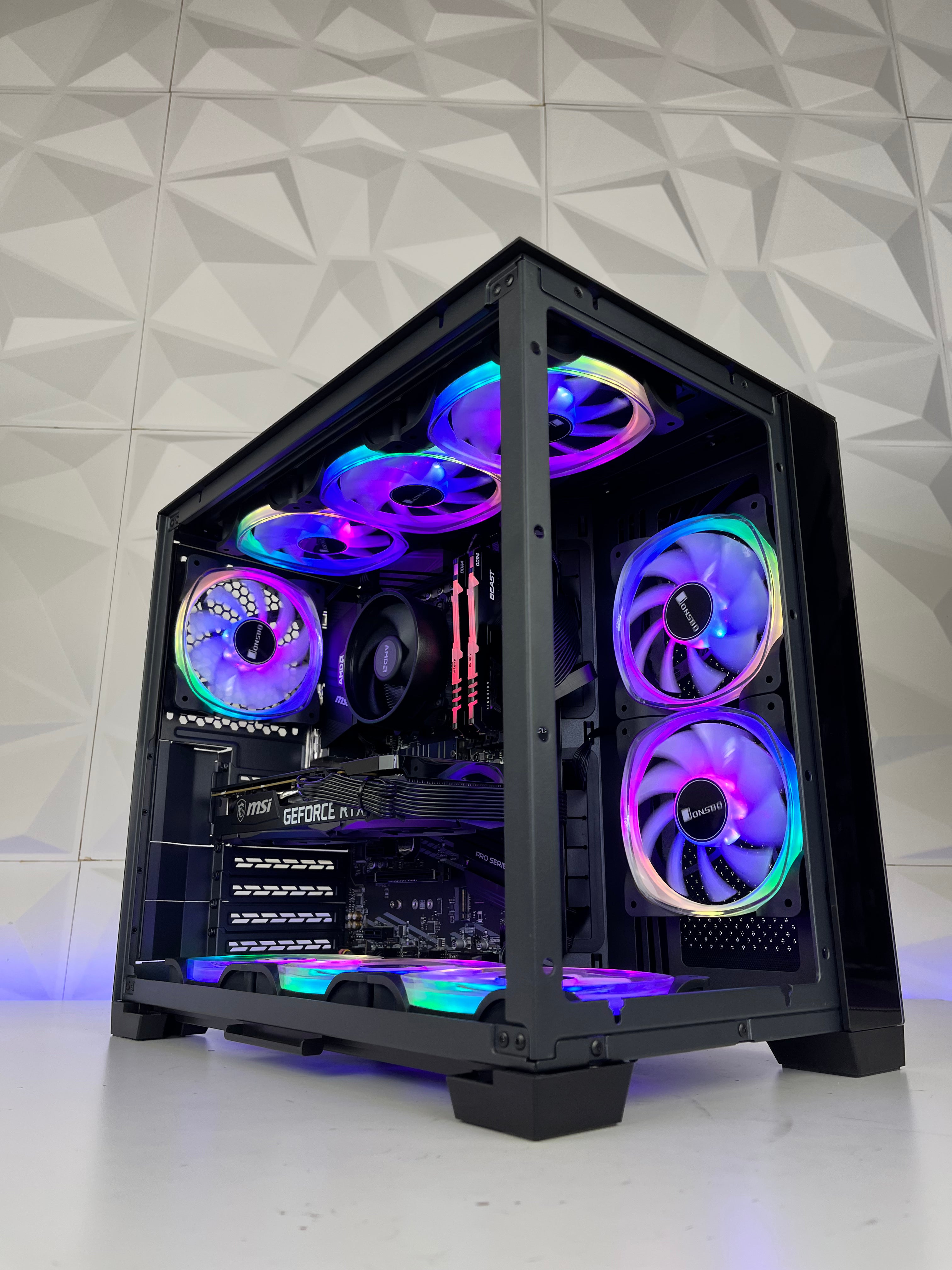 Best Gaming PC with AMD Ryzen 5 & NVIDIA RTX 3050/4060/4060 Ti - SP8 Crystal RGB Desktop Computer for Esports, Streaming & 4K Gaming