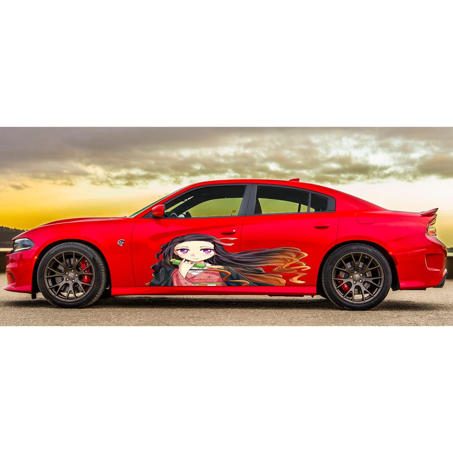Anime Girl Car Vinyl Wrap Decal - 20x60 Inch Sexy Anime Side Graphics Sticker for Cars, Trucks & Vehicles - Perfect for JDM, Tuner & Anime Fan Rides