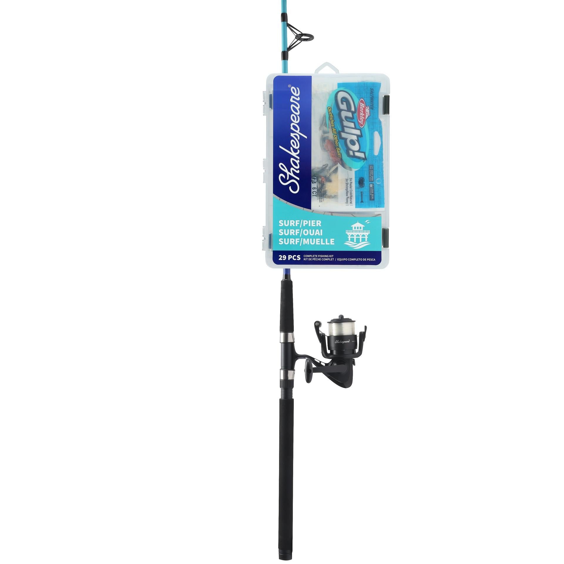 Catch More Fish® Surf Pier Spinning Rod - Premium Saltwater Fishing Rod for Surf Casting & Pier Fishing - Perfect for Beach, Ocean & Coastal Angling Adventures
