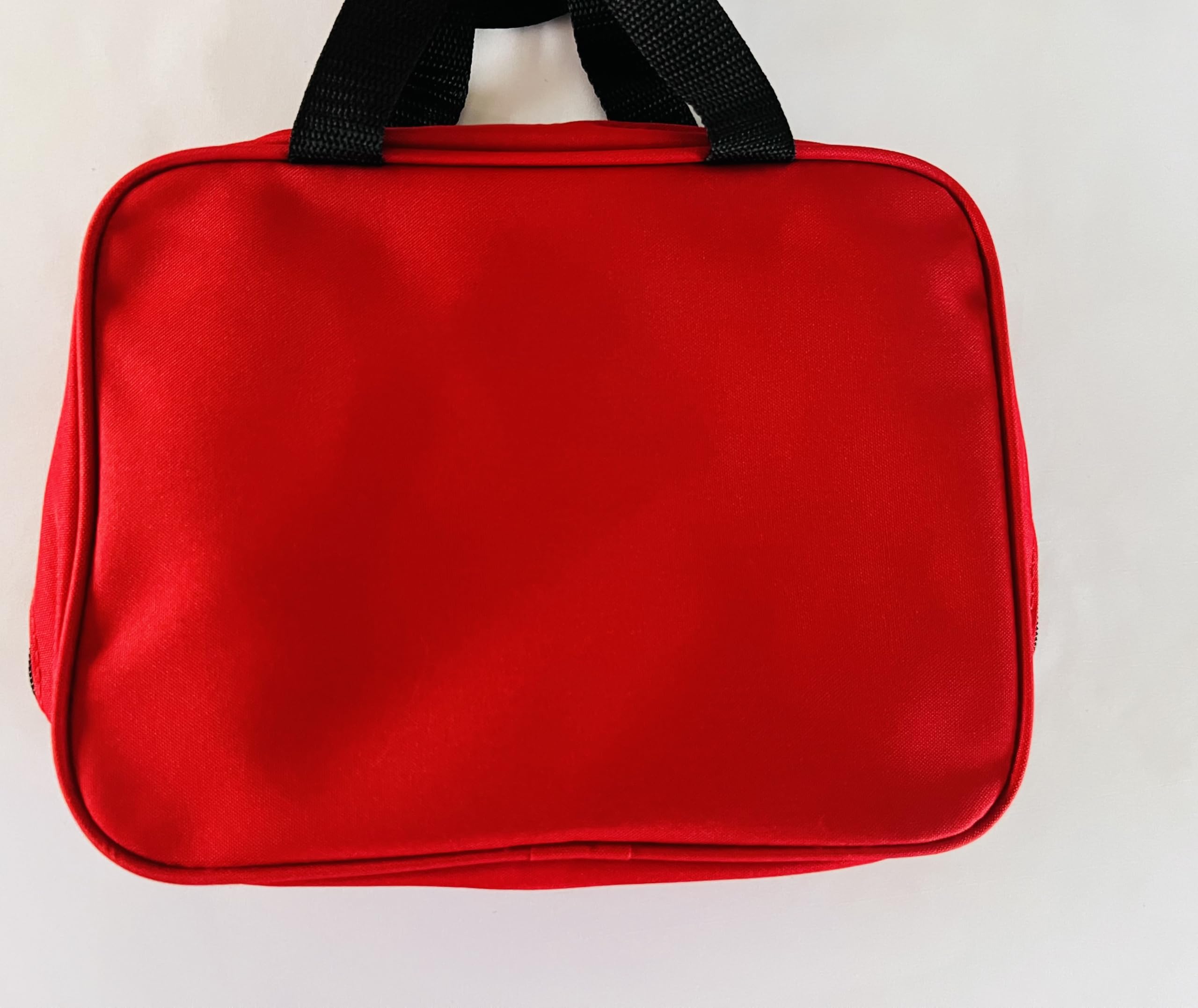 Premium First Aid Kit - 200-Piece Complete Medical Emergency Supplies for Home, Car & Travel - Red Compact Case - Made in France - Ideal for Camping, Workplace & Outdoor Adventures