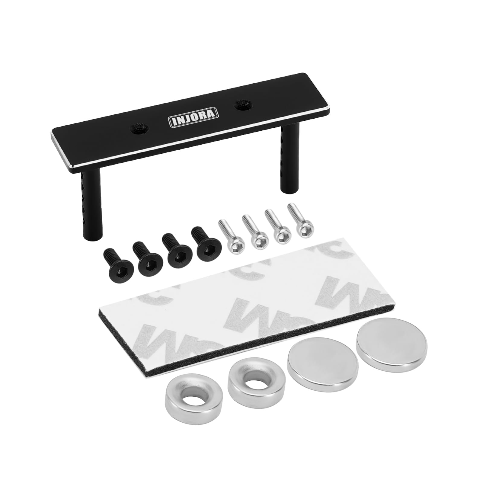 INJORA Magnetic Body Mount for 1/24 RC Crawler - Invisible Body Post Upgrade Kit for FMS FCX24M - Perfect for Off-Road RC Car Enthusiasts and Scale Crawling Adventures