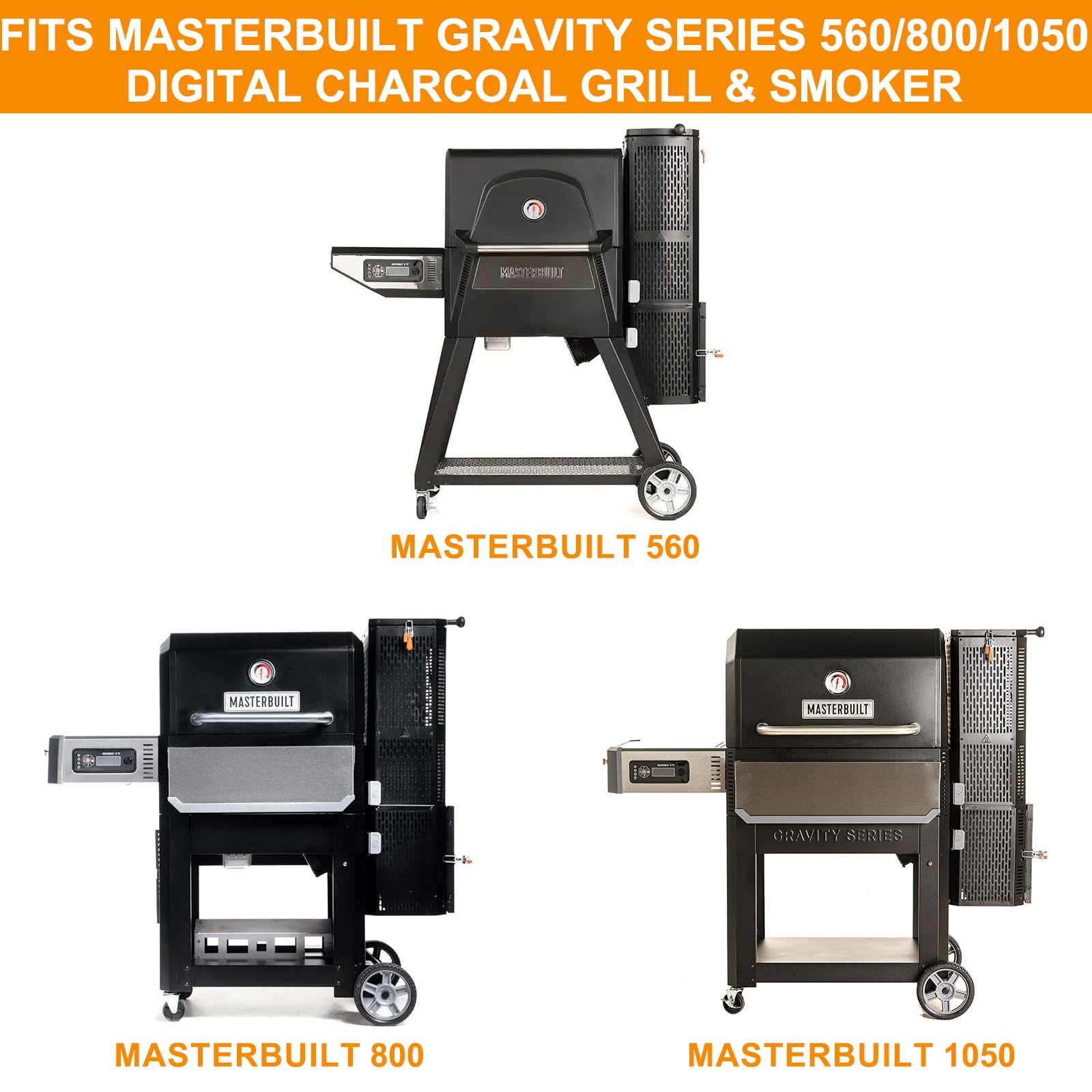 Masterbuilt Gravity Series Rotisserie Kit for MB20091220, 560, 1050 & 800 - BBQ Grill Spit Accessories for Smoking & Grilling | Perfect for Backyard BBQs, Tailgating & Outdoor Cooking