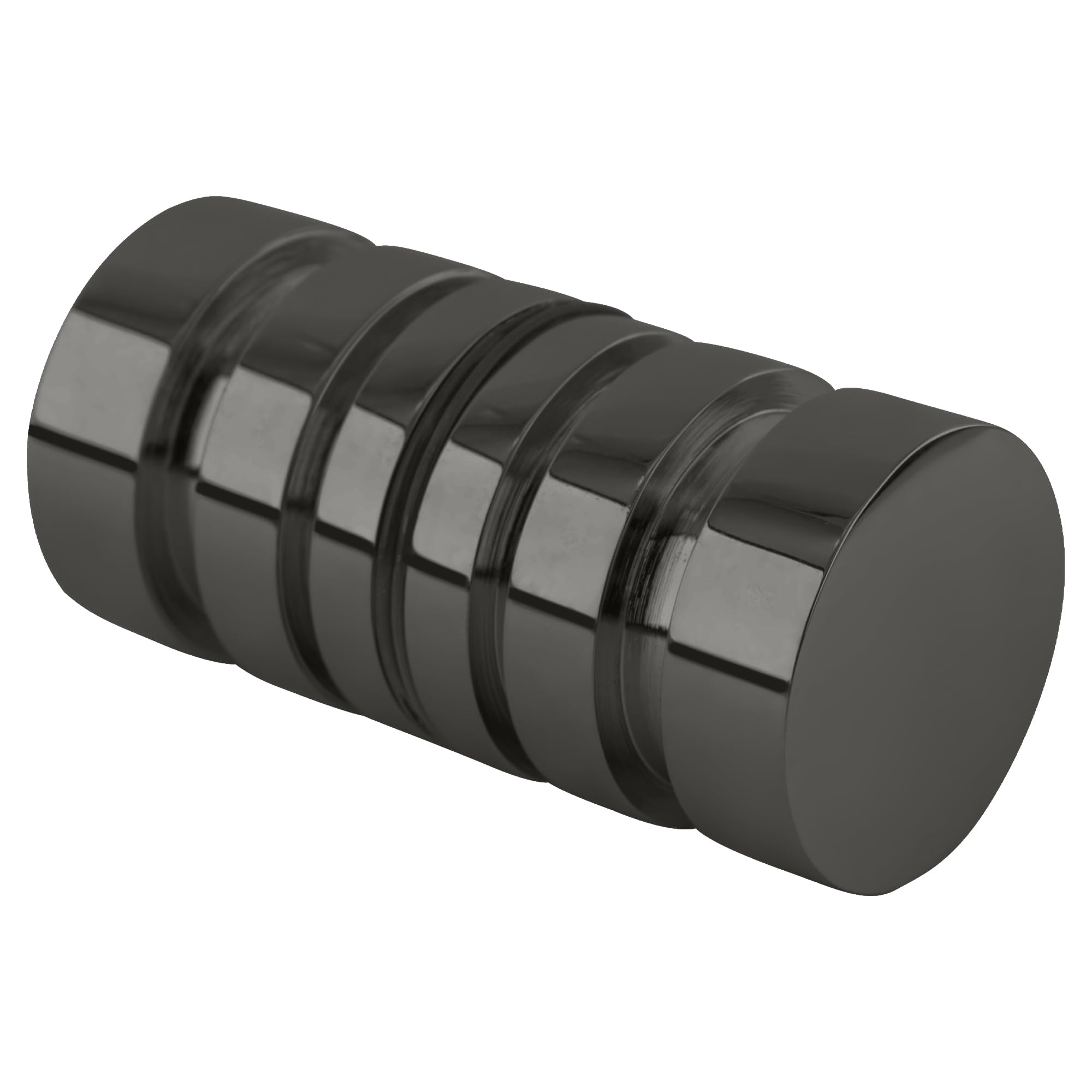 CRL Contemporary Style Gun Metal Finish Back-to-Back Shower Door Knob - Modern Bathroom Hardware for Shower Enclosures and Glass Doors - Perfect for Home Renovation and Spa-Like Bathroom Upgrades
