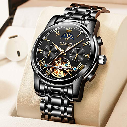 6617 black strap & black dial