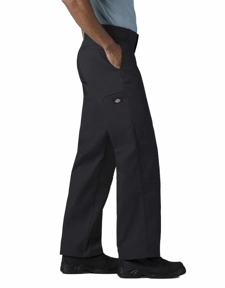 Dickies Loose Fit Double Knee Work Pants for Men - Durable Black Workwear Pants for Construction, Carpentry & Outdoor Jobs