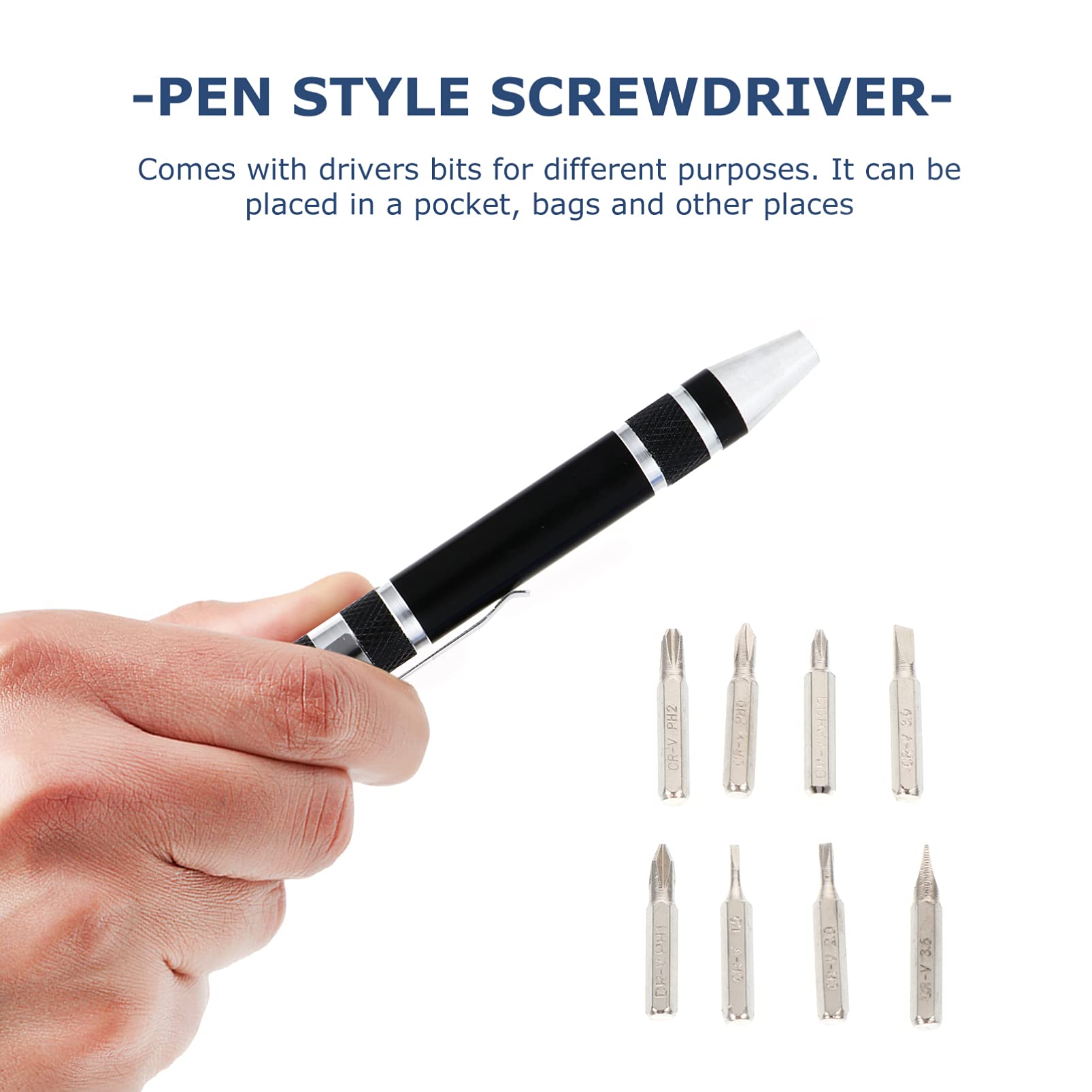 8-in-1 Mini Screwdriver Set for Eyeglasses & Electronics Repair